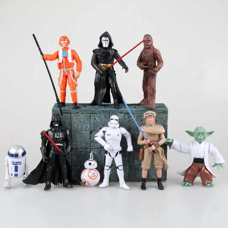 Star Wars Action Figures Toys Clone Trooper Stormtrooper Anime Movie Star Wars Darth Vader Collectible Model Toy 9pcs/set Star Wars Action Figures Toys Clone Trooper Stormtrooper Anime Movie Star Wars Darth Vader Collectible Model Toy 9pcs/set