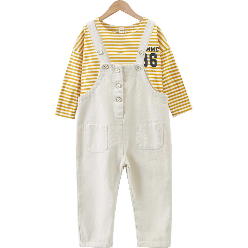 

Kids clothes Girls clothing sets Stripe tshirts and Jumpsuit twin-set Fashion boutique outfits Teen suits for girl Age for 4-13y