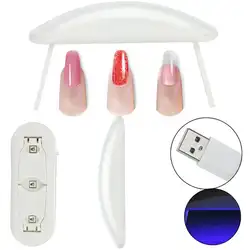 6 W машинка для дизайна ногтей Мини УФ лампа для маникюра гель Свет Польский Сушилка искусства машина с USB кабель очень удобно