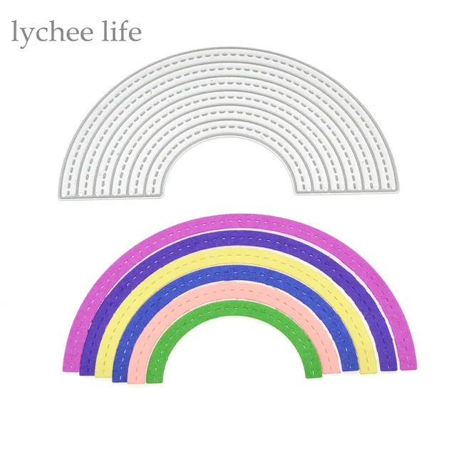 lychee diy half circle metal cutting dies stencils embossing card