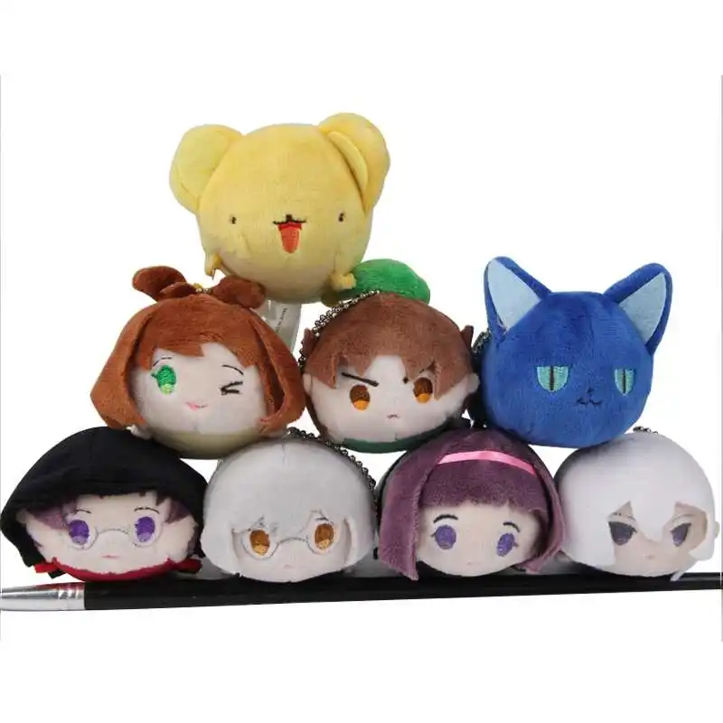 2017 Sale Baymax Anime Mini Tsum Cardcaptor Sakura Keychain Toys 9cm Screen Cleaner Phone Accessories Wipe