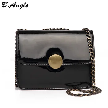 

High quality candy color PU chain bag woman messenger bag women bag flap bag