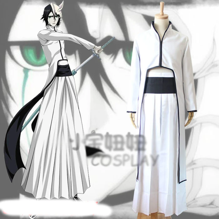 Costume cosplay bianco Ulquiorra Cifer Grimmjow Jaggerjack Set completo di vestiti unisex personalizzati - immagine 2