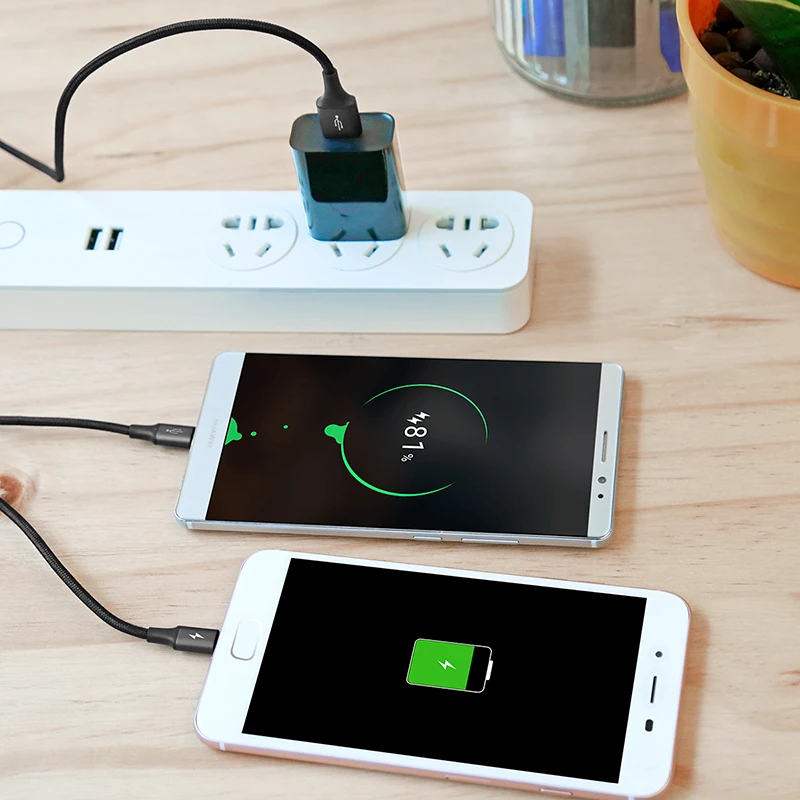  Baseus 2 in 1 Micro USB Typ C Kabel Für Samsung Xiaomi Multi Schnelle Ladegerät Kabel 3 in 1 Microu