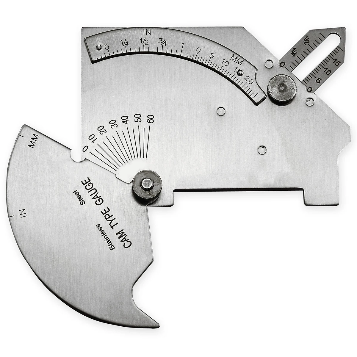 

1pc Stainless Steel Silver Bridge Cam Gage Test Ulnar Welding Measurements Gauge Welding Inspection Gauge