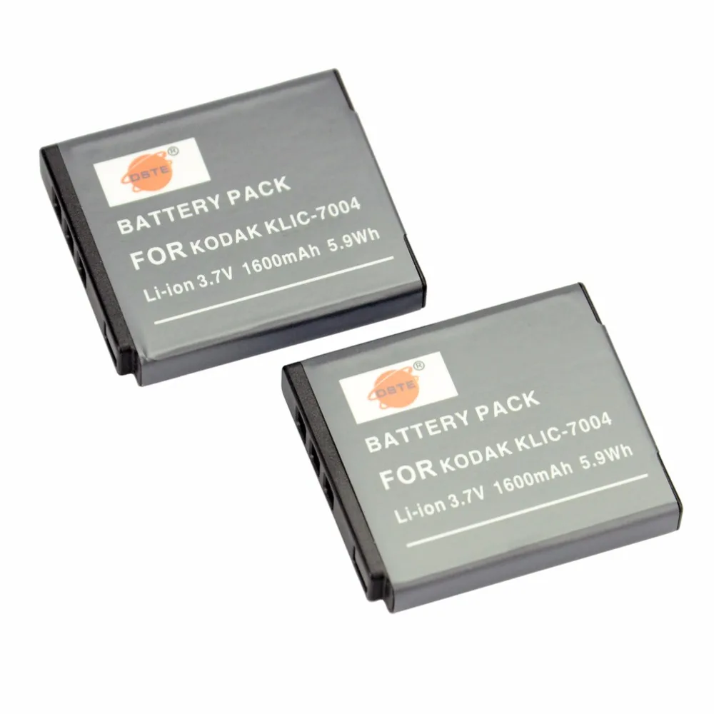 

DSTE 2PCS KLIC-7004 Rechargeable Battery for KODAK Q7 Q10 Q-S1 M1033 V1073 V1273