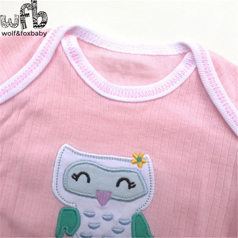 Jual Retail 5 pcs lot 0 24bulan pakaian lengan pendek t shirt kartun Bayi bayi baru lahir untuk anak laki laki perempuan lucu Pakaian musim panas