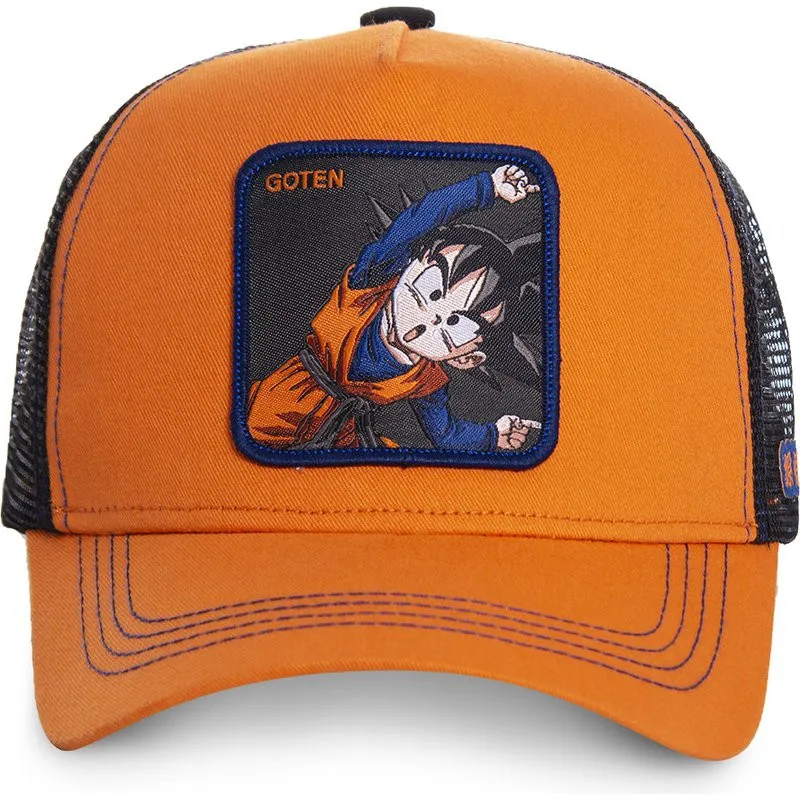 

Dragon Ball Mesh Hat Anime Goten Baseball Cap Curved Brim Orange Goku Snapback Cap Gorras Casquette Dropshipping