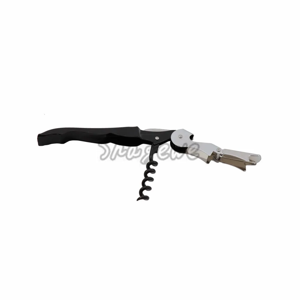 Stainless Steel Wine Tool Gift Set Bottle Opener Plug Hippocampus Knife Wine Bottle Stopper Pourer Drip Ring 4pcsset (12)