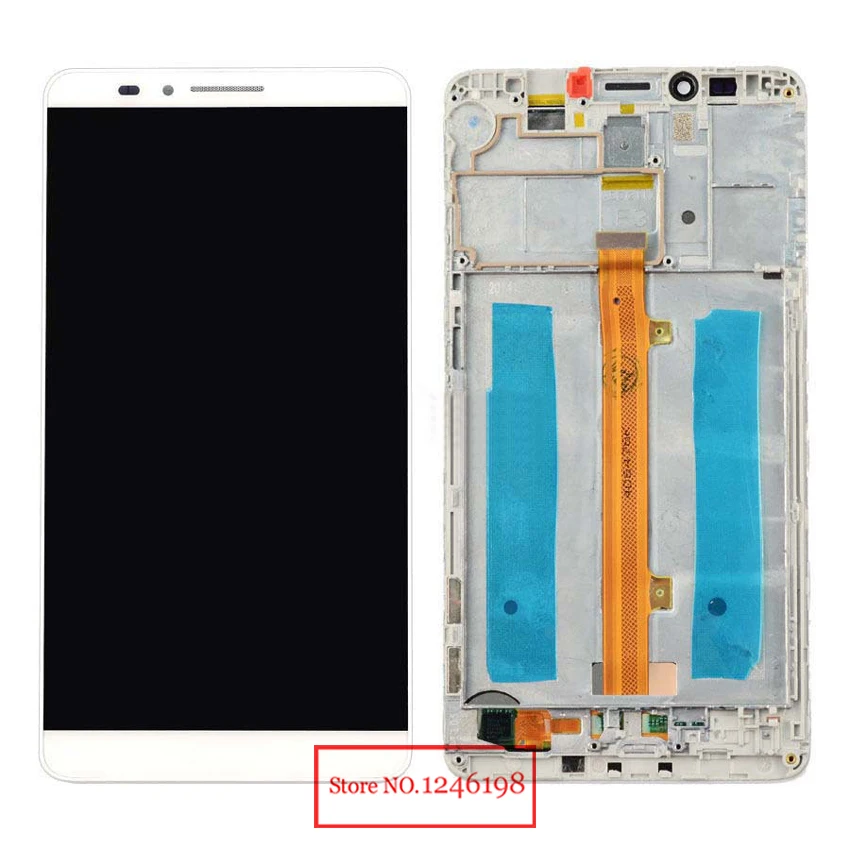 Replacement Full LCD Display Touch Screen Digitizer Assembly with frame For Huawei Ascend Mate 7 MT7