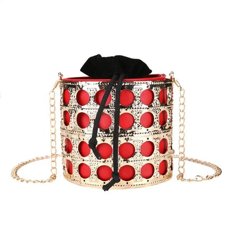 

Fashion beach bucket bags hollow women crossbody messenger shoulder bags female ladies girl new fashion high quality handbag
