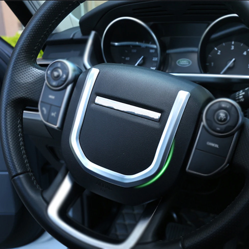 

steering wheel decorative cover sticker for land range rover sport velar discovery 5 LR5 Interior Accessories