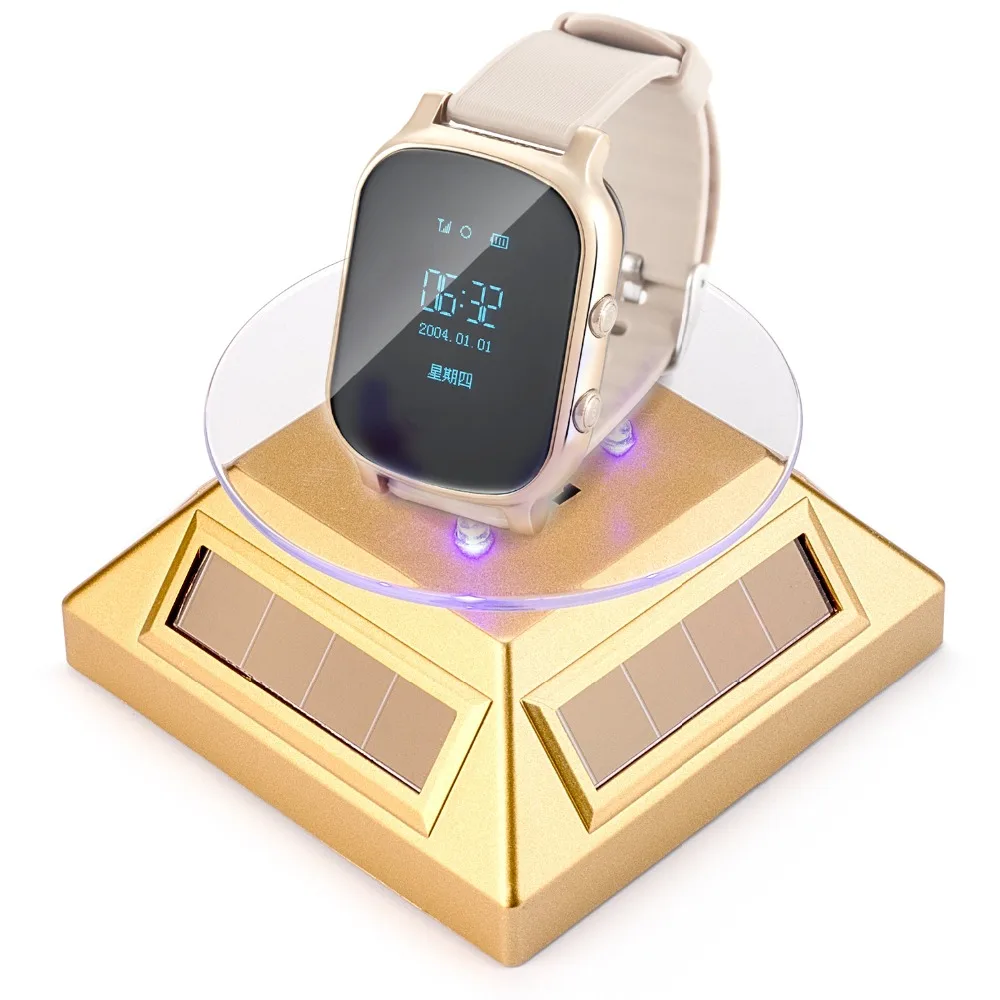 Solar Battery Powered Rotating Jewelry Display Stand  (6)