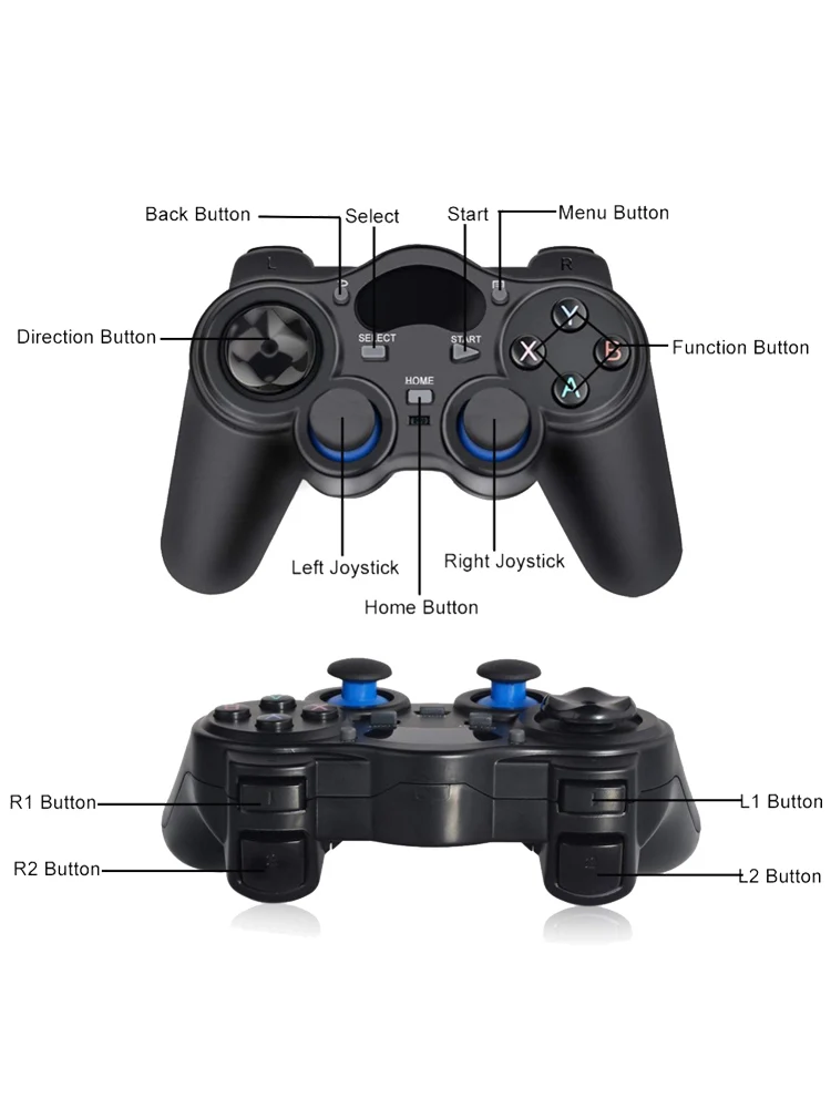 joystick com usb game pad receptor gamepad
