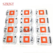 20 W 30 W 50 W 220 V Светодиодные лампы с объективом отражатель красный+ синий свет светодиодный светать полный спектр для растений семеноводства