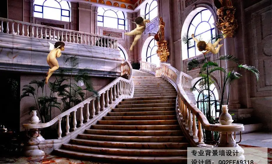 

luxury wallpaper custom photo murals wallpaper So stairs to heaven 3d wallpaper living room bedroom wallpaper