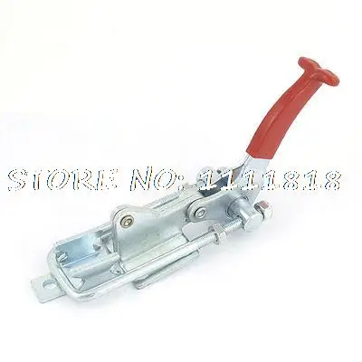 

Red Plastic Handle Door Button Type Metal 900Kg 1984 Lbs Toggle Clamp