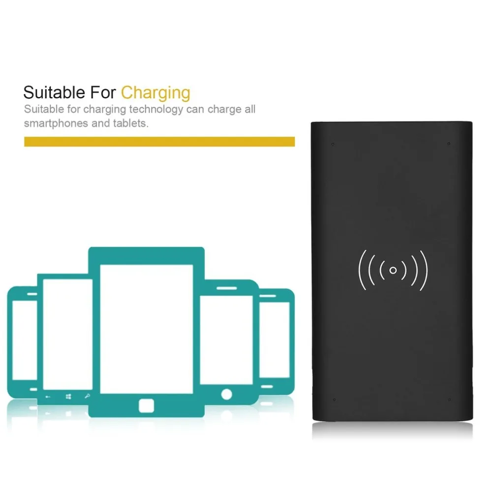 10000mah Power Bank External Battery Quick Charge QI Wireless Charger Powerbank Portable Mobile Phone Charger for iPhone 8 X 10000mah Power Bank External Battery Quick Charge QI Wireless Charger Powerbank Portable Mobile Phone Charger for iPhone 8 X
