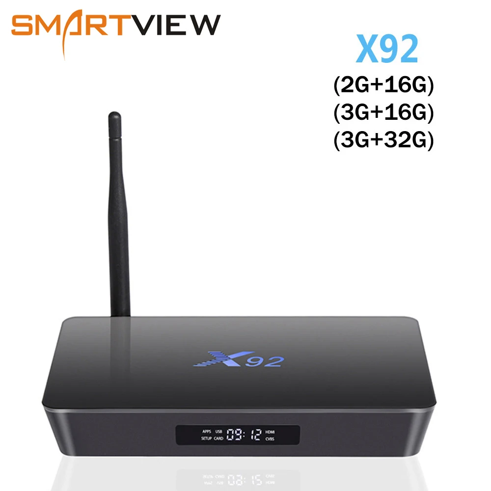 [حقيقية] X92 2 GB/3 GB 16 GB/32 GB الروبوت 7.1 التلفزيون مربع Amlogic S912 الثماني النواة KD16.1 2.4/5 Ghz واي فاي 4 K مشغل الوسائط الذكية مجموعة أعلى مربع