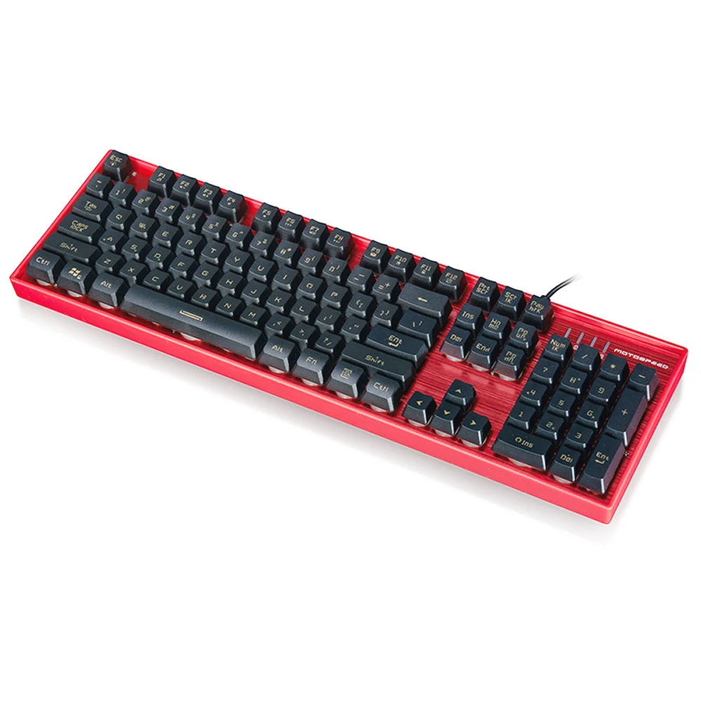 Motospeed K10 эргономичная мультимедийная профессиональная игровая клавиатура для