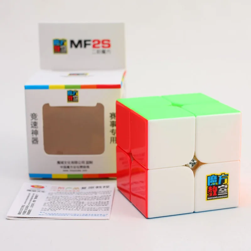 Оригинальный Moyu Mofangjiaoshi MF2S 2x2x2 Скорость кубика 5 0 см Профессиональный 2x2 волшебный