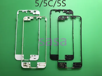 

50pcs/lot Hot Glue Middle Frame for iPhone 5 5g 5c 5s Black white Mid Frame Chassis Bezel Touch Screen LCD