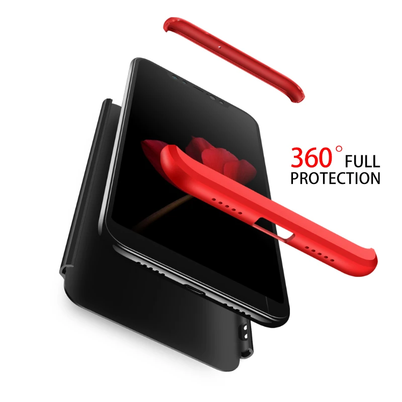 

for Xiaomi Redmi Note 6 pro case 3 in 1 design 360 Full Protection Anti-knock&proof for Redmi Note 6 pro Case Cover Funda
