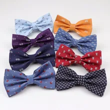 Одноцветное модные галстуки-бабочки жениха нормальный окрашены галстук-бабочка женский зонтик автомобиль рыба самолет велосипед свадебные галстуки-бабочки