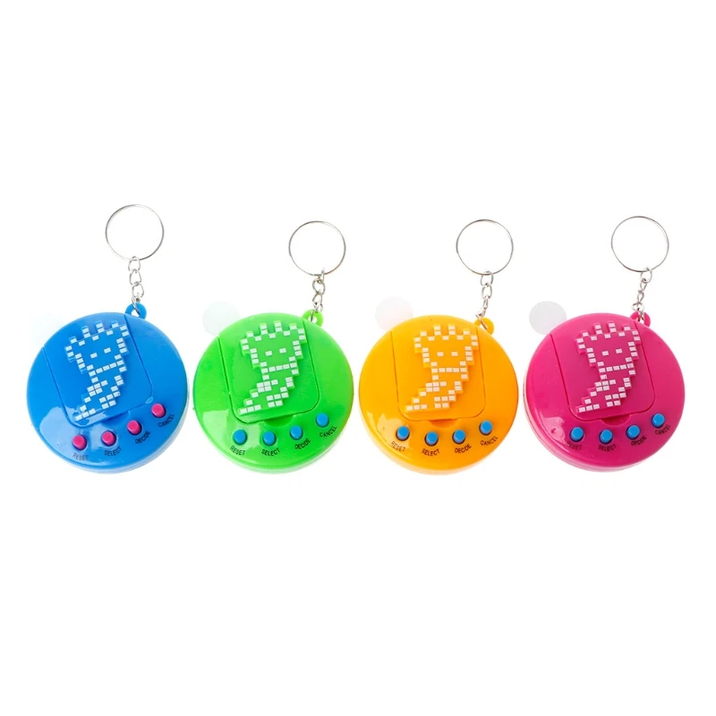 1PC LCD Virtual Digital Pet Electronic Game Machine Retro Funny Toy With Keychain