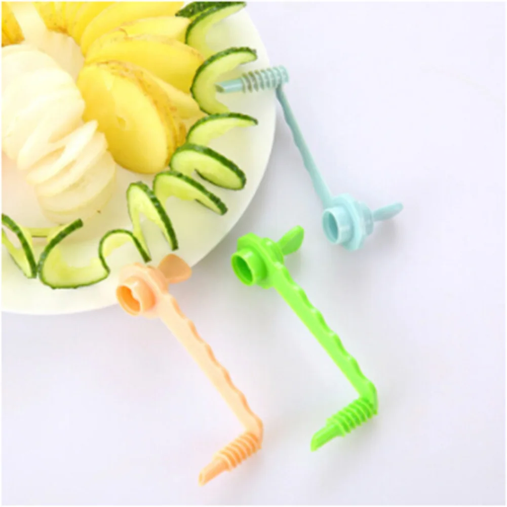

New Rotate Potato Slicer Eco-Friendly Healthy Creative Fruit & Vegetable Tools Twisted Potato Slice Spiral Cutter Kitchen Tool