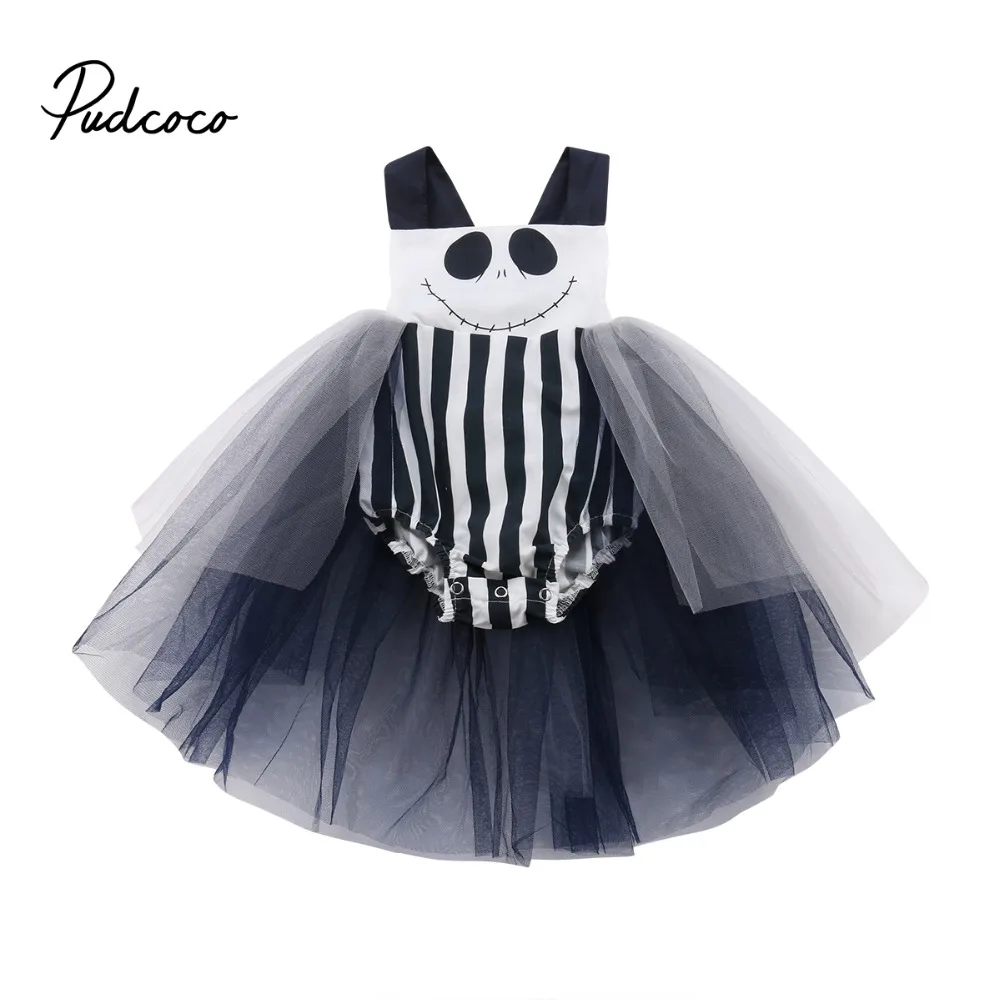 

0-24M Cute Newborn Baby Sleeveless Backless Striped Patchwork Tutu Skirted Romper Jumpsuit Outfits Baby Clothes