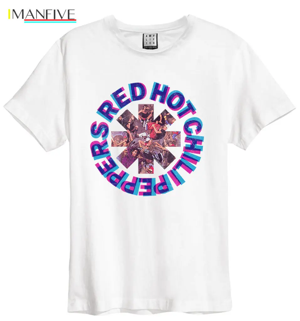 

Red Hot Chili Peppers 'Freaky Styley' (White) T-Shirt - Amplified Clothing - NEW High Quality Top Tee T Shirt Hot Sale Clothes