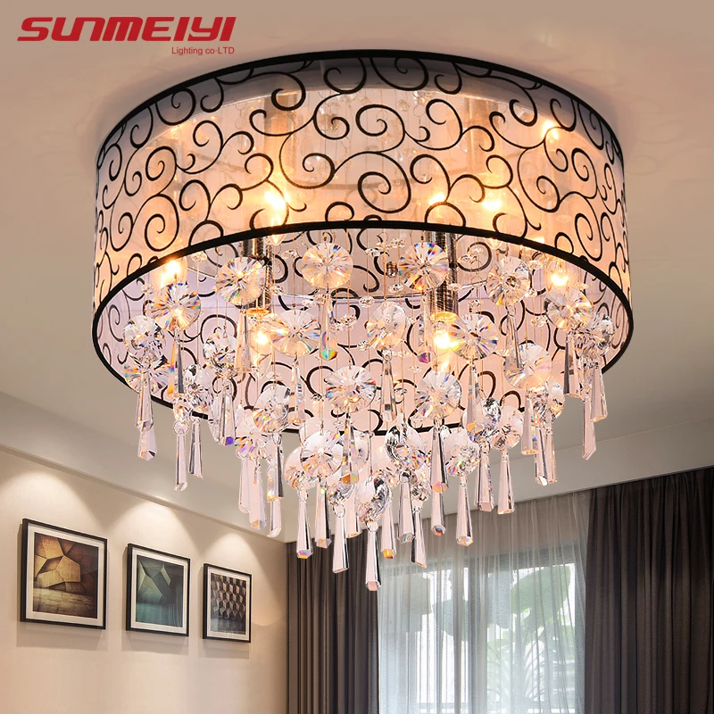 Modernas Luzes de Teto de Cristal Para Sala luminarias pará sala plafon