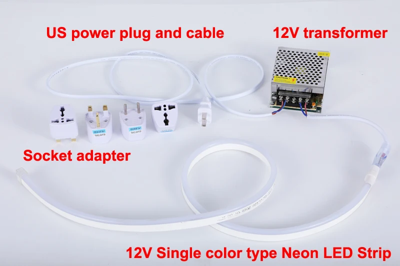 power plug and led strip and 12v transformer socket adapter