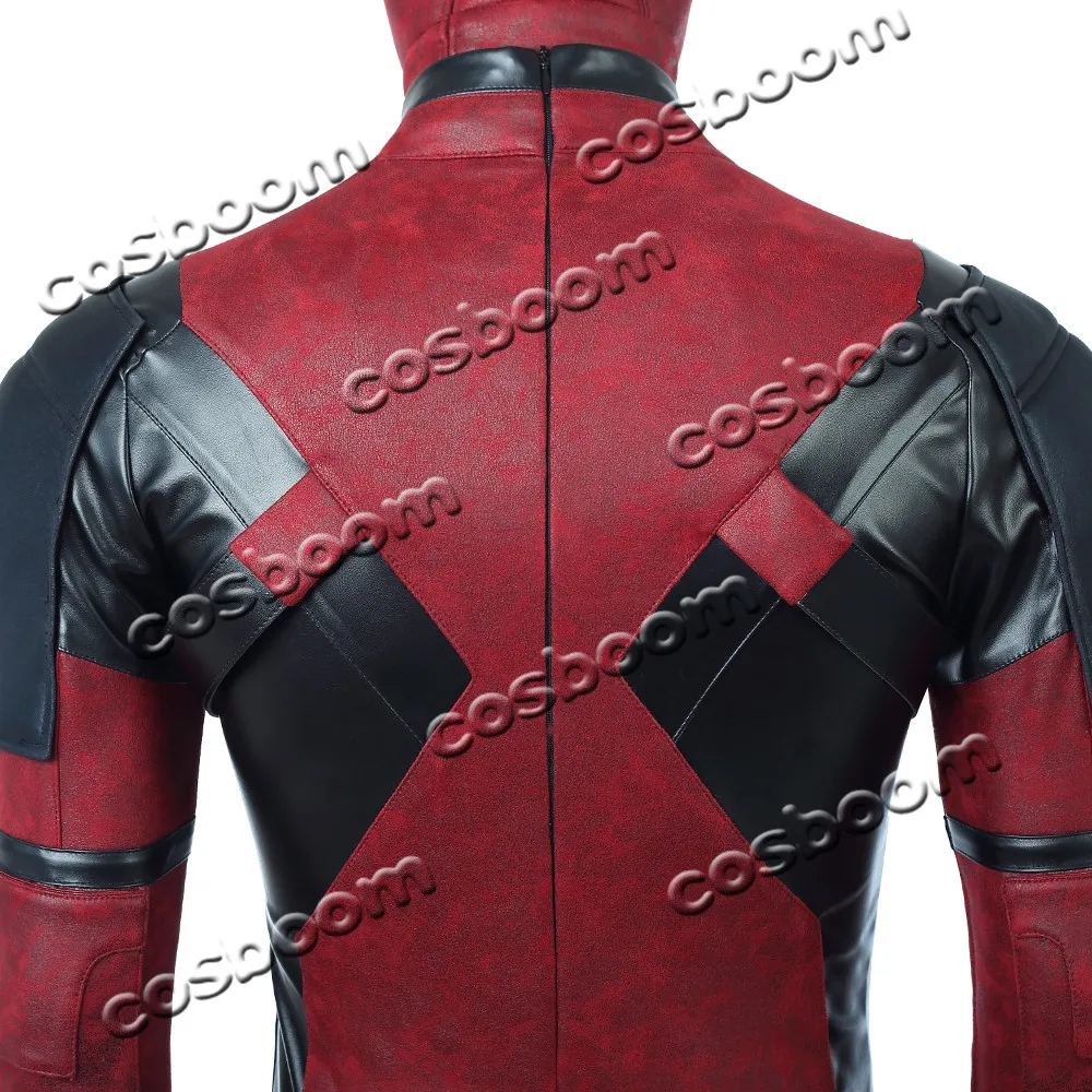 COSBOOM Deadpool 2 костюм Дэдпул для взрослых мужской костюм на Хэллоуин супергерой Дэдпул Уэйд Вилсон красный комбинезон косплей костюм