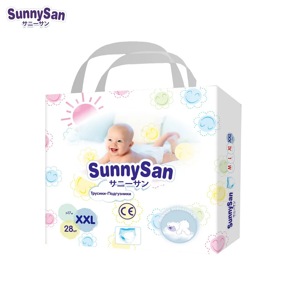 Трусики-подгузники SunnySan XXL с 17 кг 28 шт