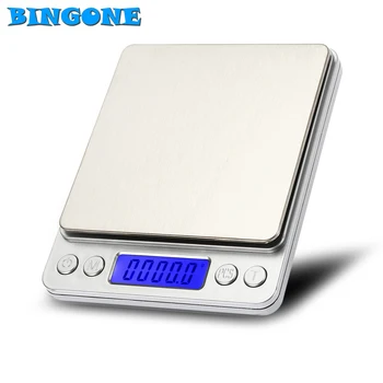 

Bingone Portable 3Kg/0.1g Electronic Digital Kitchen Scale Mini Jewelry Weight Balanca Digital Scale Cooking Measure Tools -TZ