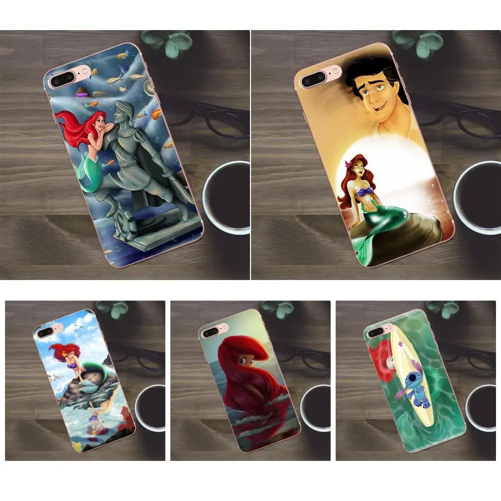

Bixedx Case Little Mermaid Ariel & Stitch Lover For Apple iPhone X 4 4S 5 5C SE 6 6S 7 8 Plus Galaxy A3 A5 J1 J2 J3 J5 J7 2017