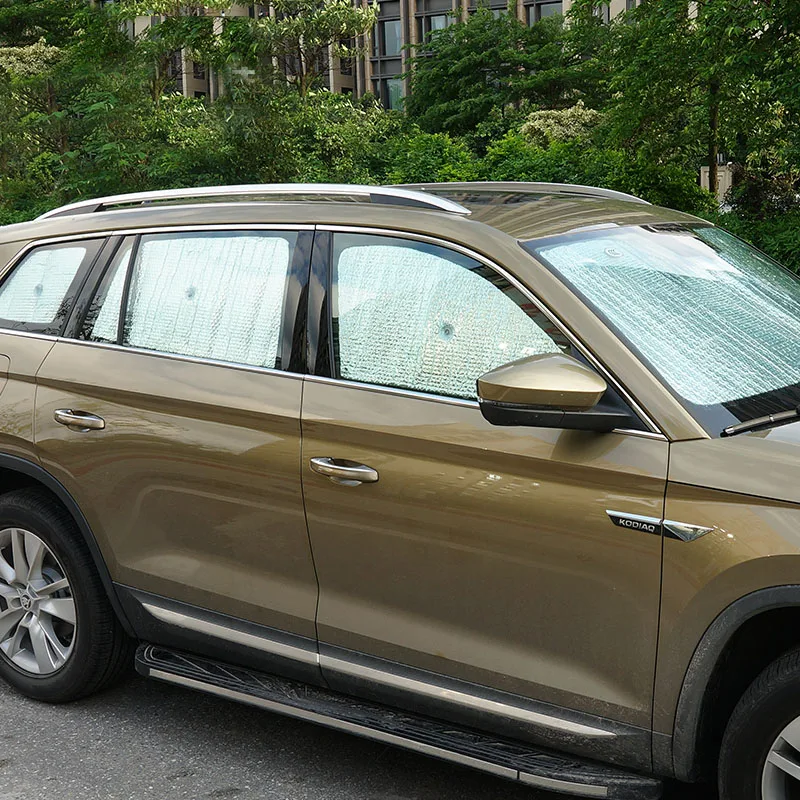 8pcs for SKODA KODIAQ without roof window Sunshade