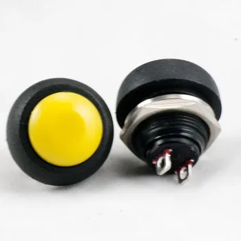 

10pcs, YELLOW Water Resistant Normal Off Car Boat Switch