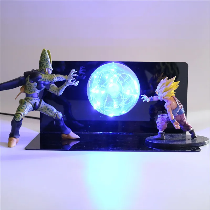 

Dragon Ball Z Figurine Son Goku Saiyan DIY Action Figures Anime Model Collectible Baby Doll Night Light for Children Kids Toys