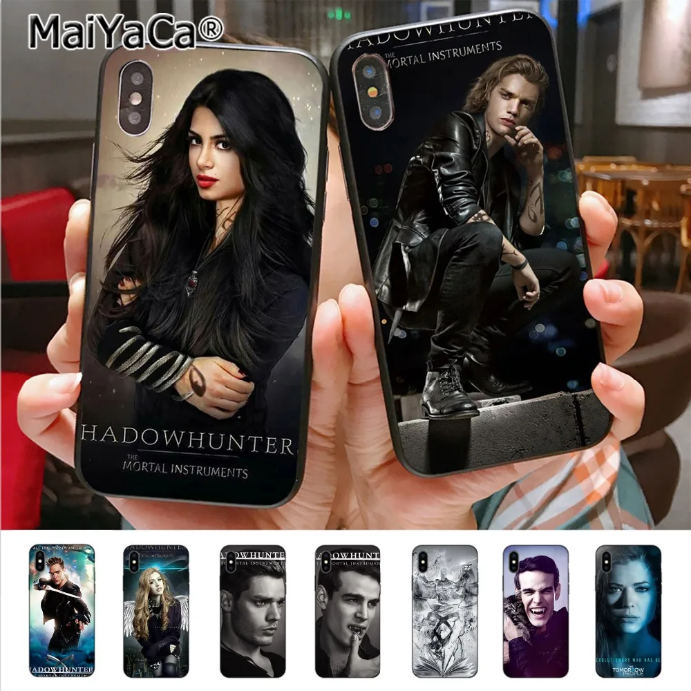 

MaiYaCa American Tv Series Shadowhunters Coque Shell Phone Case for Apple iPhone 8 7 6 6S Plus X 5 5S SE 5C Cover