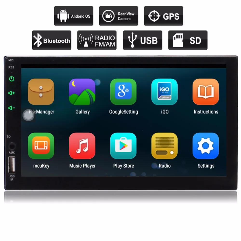 Eincar Android 6 0 стерео радио двойной Din с Bluetooth gps навигации 4 ядра Поддержка Зеркало