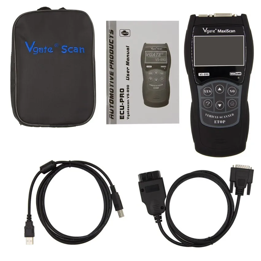 Vgate VS 450/VS890S/VS890 считыватель кода VAG Диагностический сканер Com воздушной подушки из