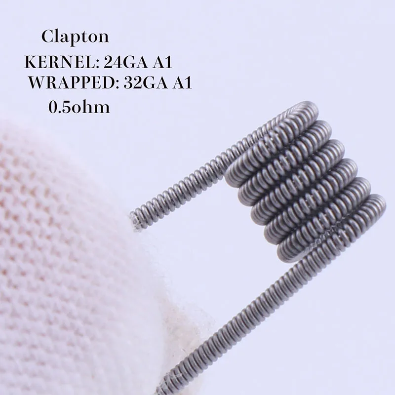 XFKM a1 316 плоский витой провода Сплавленный Clapton катушки улья предварительно завернутый чужой Mix твист Quad Тигр нагрева Rda