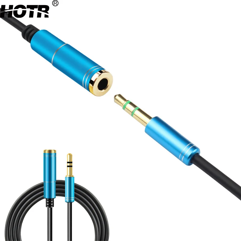  HOTR 5m Earphone Extension Cable 3.5mm Audio&Video Cable Male to Female Headphone Extended Cord Lengthen Line to Laptop PC Phone 