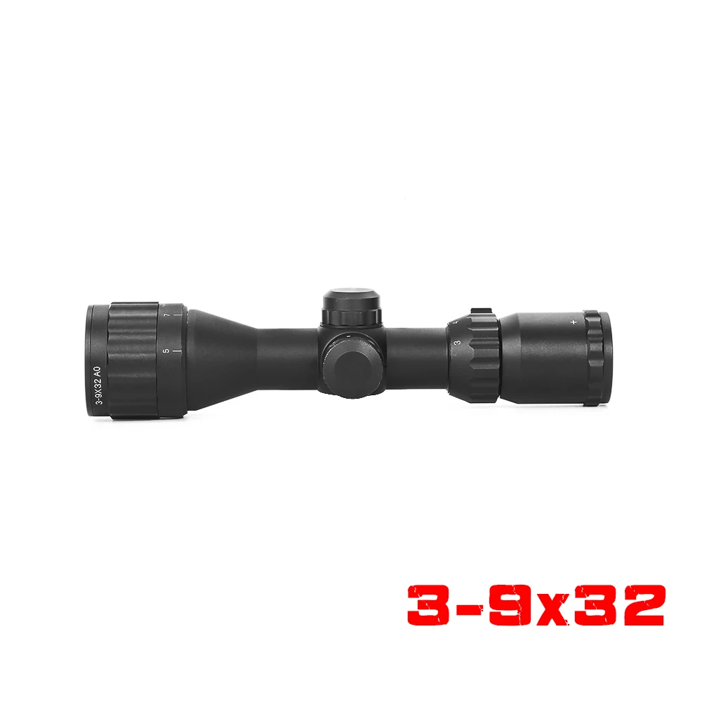 

3-9x32AO LEAPERS Cylindrical Turret Lock Air Gun Air Gun Sight Hunting Optical Aiming Range Compact 1/2 Half Mil Dot Matrix