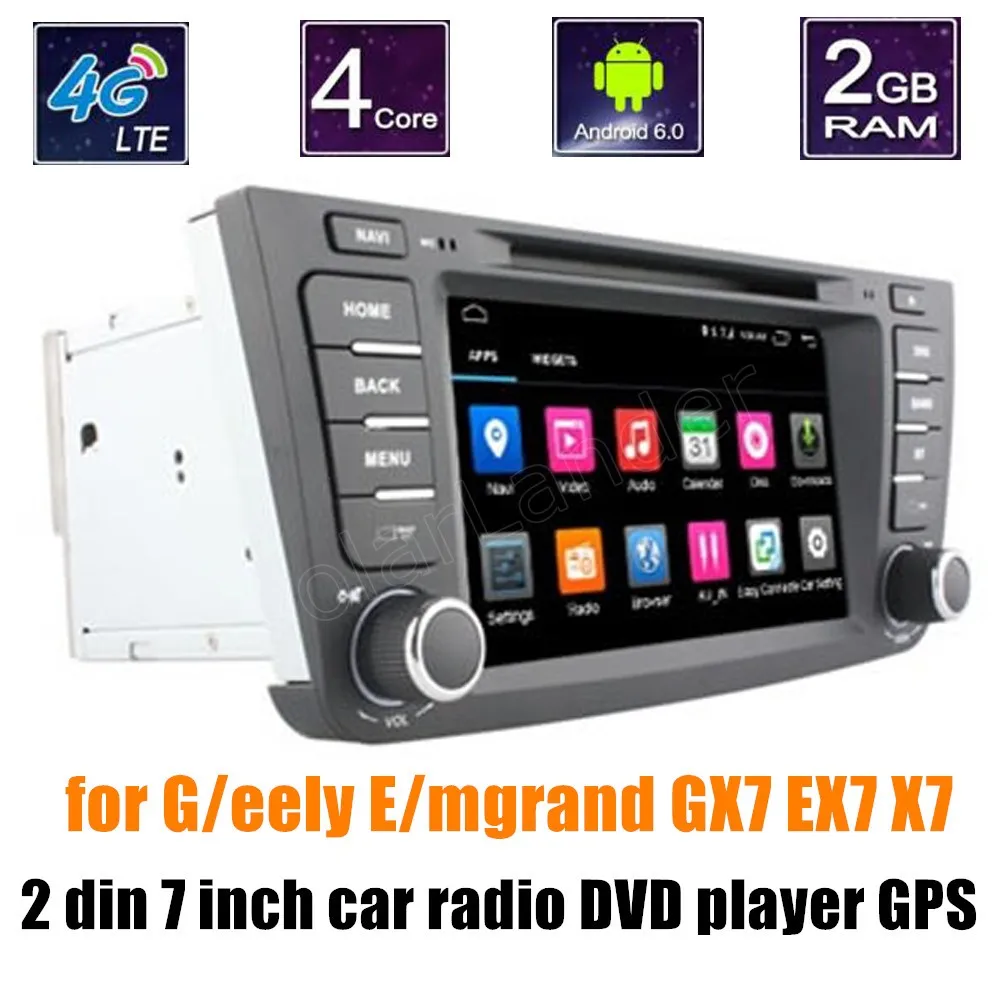 Для Geely Emgrand GX7 EX7 android 6 0 1024*600 автомобильный DVD-плеер GPS РАДИО wifi bluetooth экран