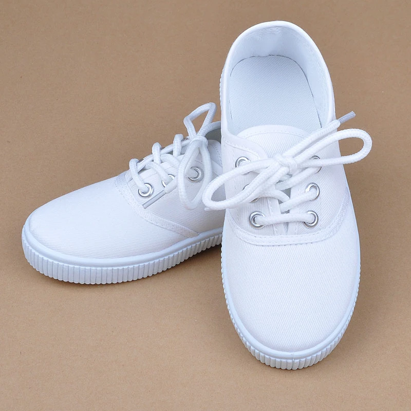 school canvas shoes white