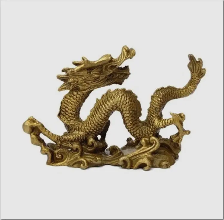 Chinese Brass Copper Handmade Carved dragon Statuesin Statues
